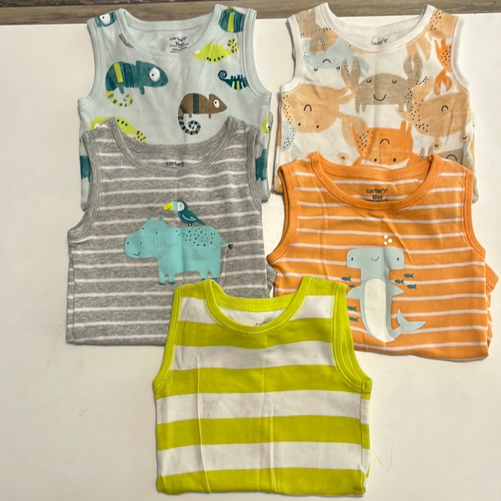 Carter’s 18 month onesie bundle - tanks